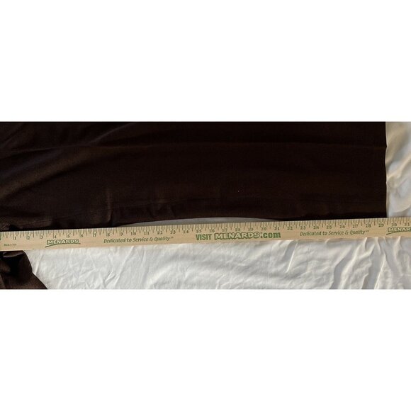 VTG Authentic Knit 100% Polyester Brown Dress Pants Mens 36 USA Made Ban-Rol - Picture 15 of 16